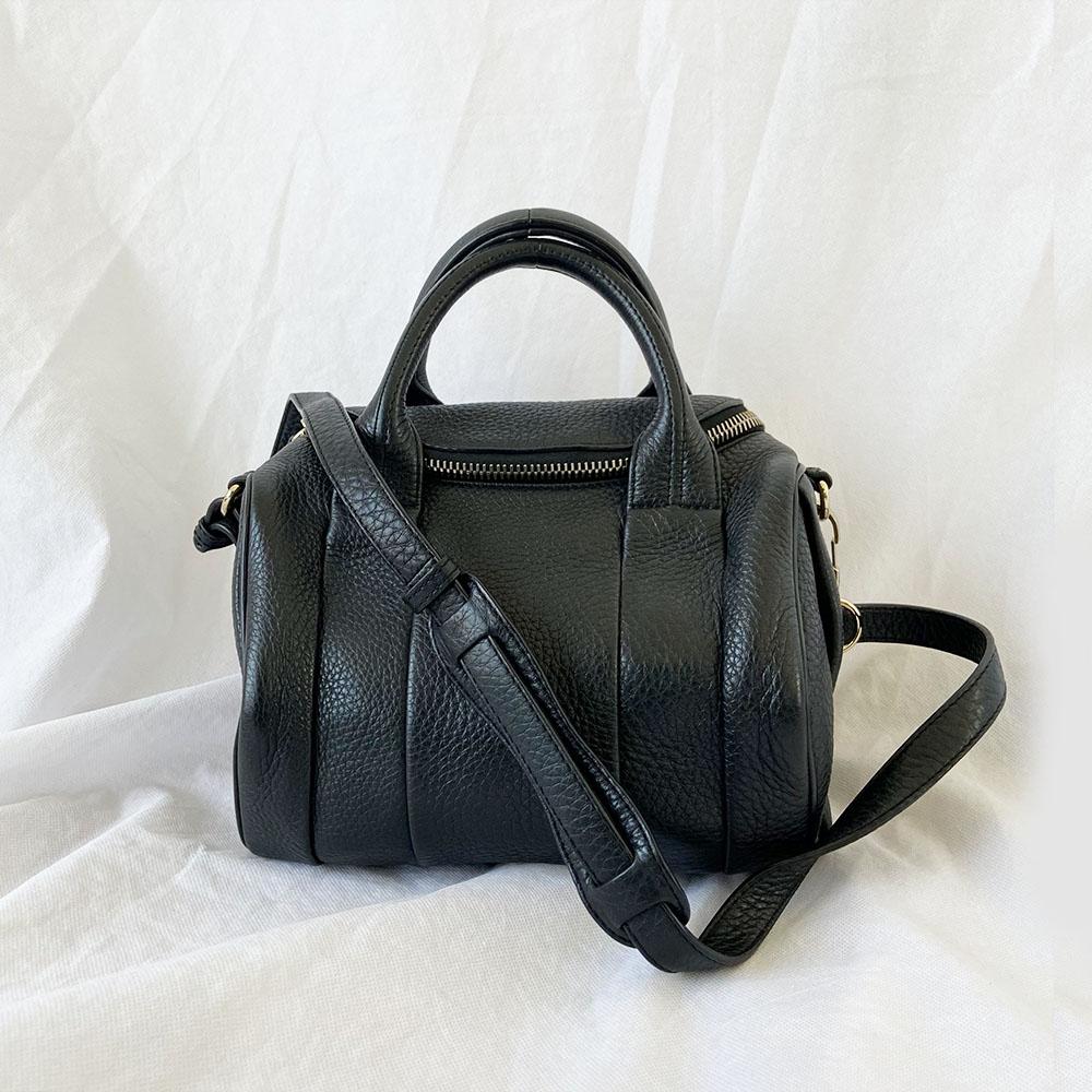 Alexander Wang Black Leather Rocco Duffle Bag
