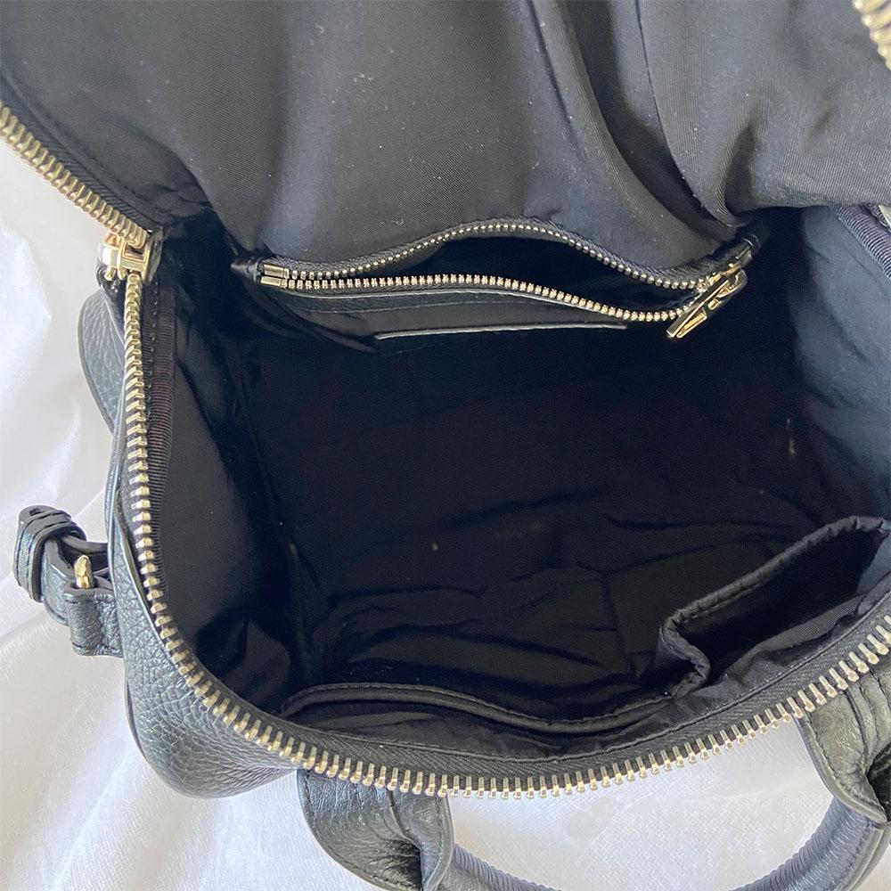 Alexander Wang Black Leather Rocco Duffle Bag