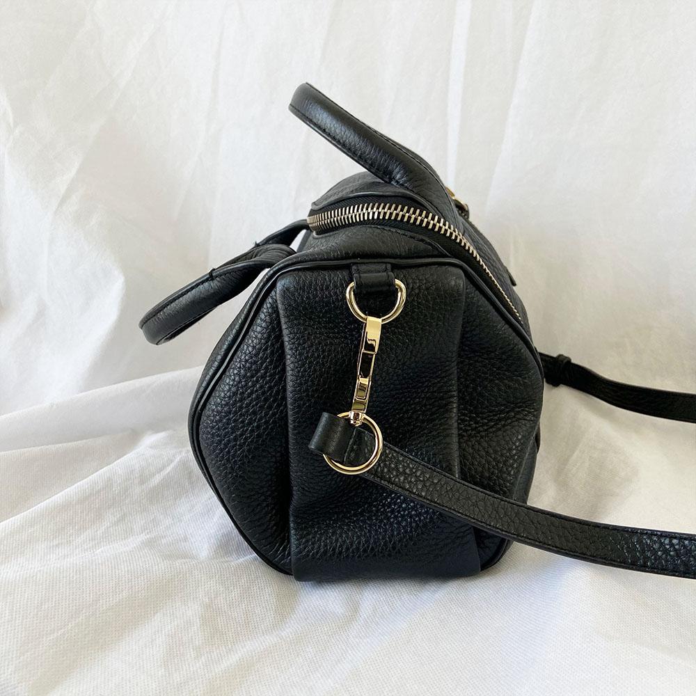 Alexander Wang Black Leather Rocco Duffle Bag