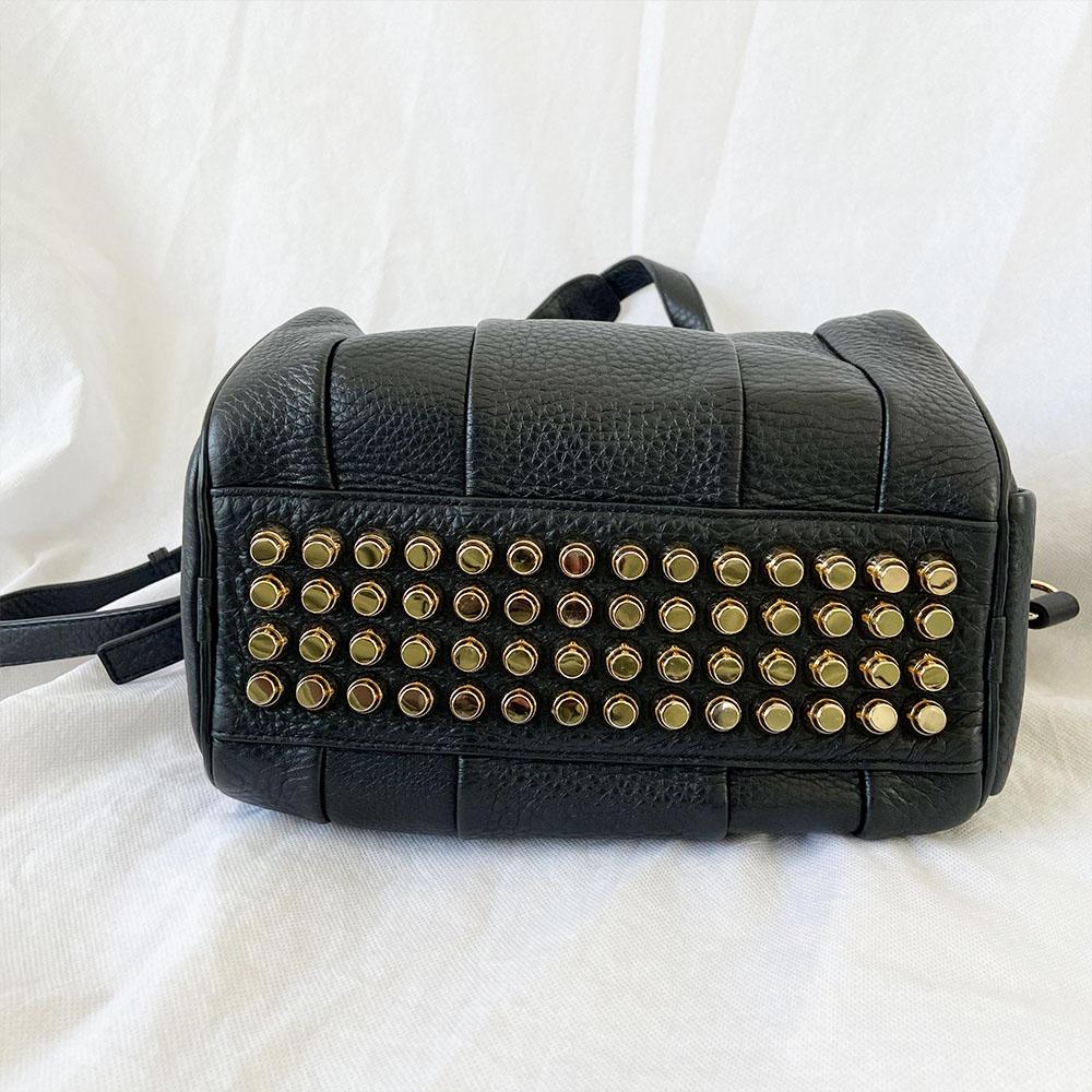 Alexander Wang Black Leather Rocco Duffle Bag