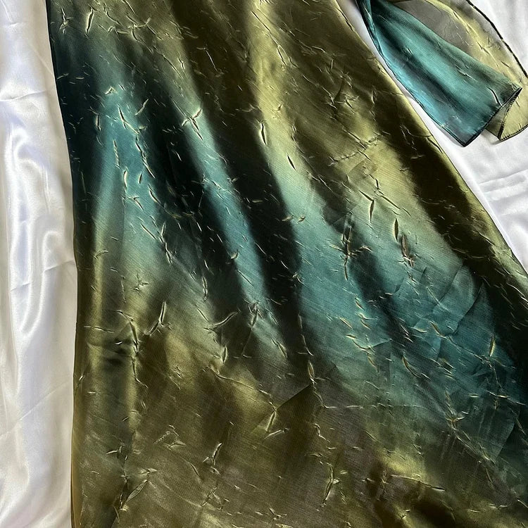 Green Elegant Exquisite Beaded Long Chiffon Ball Gown Evening Gown Party Dress gh4235