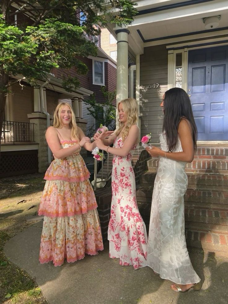 Orange fashion sweet floral layered lace long prom dress evening gown garden party dress gh2895