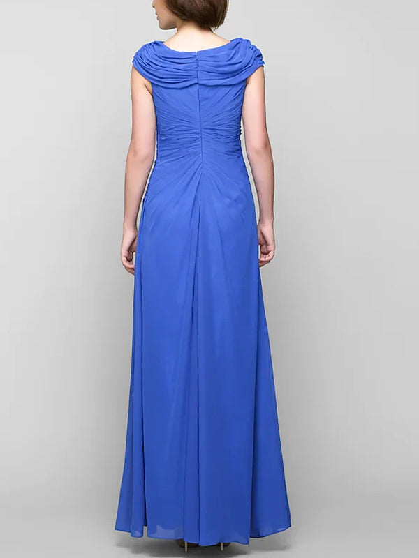 Round Neck Sleeveless Solid Color Maxi Dress