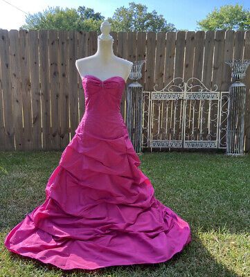 Pink Retro Elegant Tube Top Exquisite Rhinestone Long Ball Gown Evening Dress gh3310