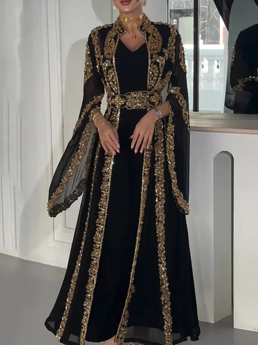 Retro Palace Style Women's Dress Set