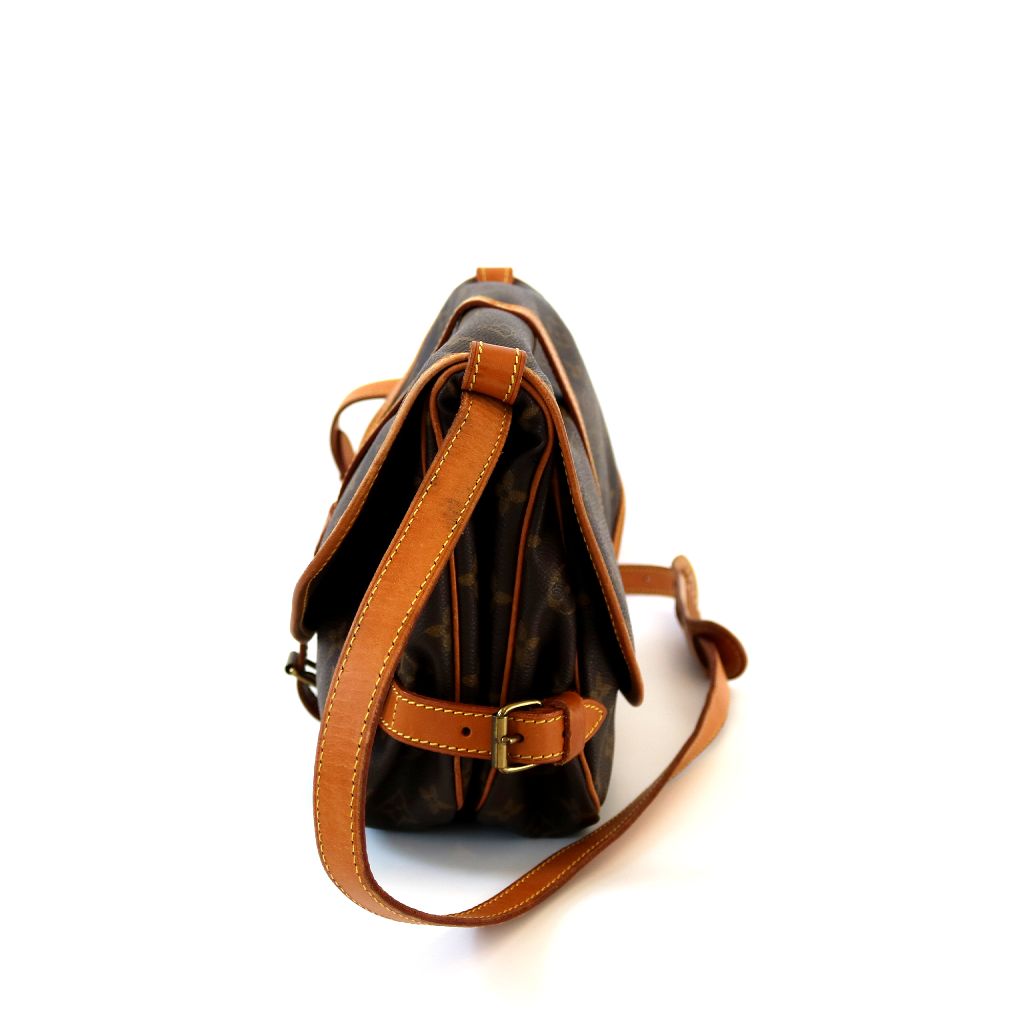 Louis Vuitton Brown Monogram Saumur 30
