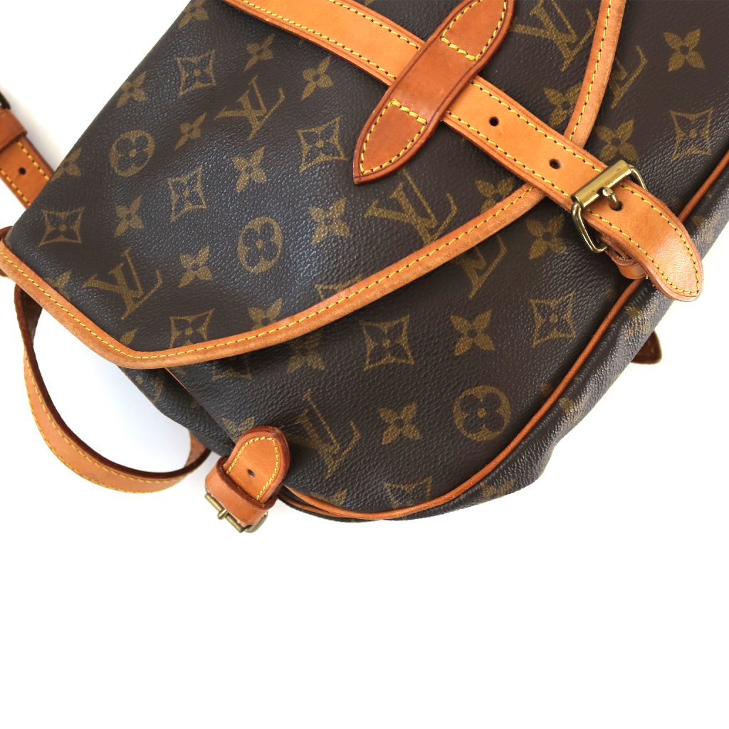 Louis Vuitton Brown Monogram Saumur 30