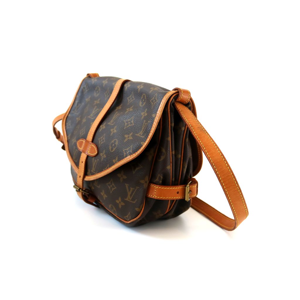 Louis Vuitton Brown Monogram Saumur 30