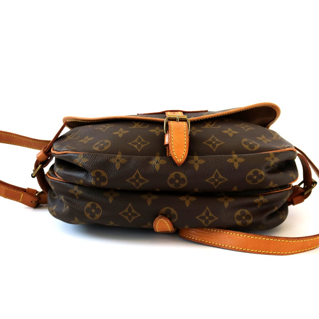 Louis Vuitton Brown Monogram Saumur 30