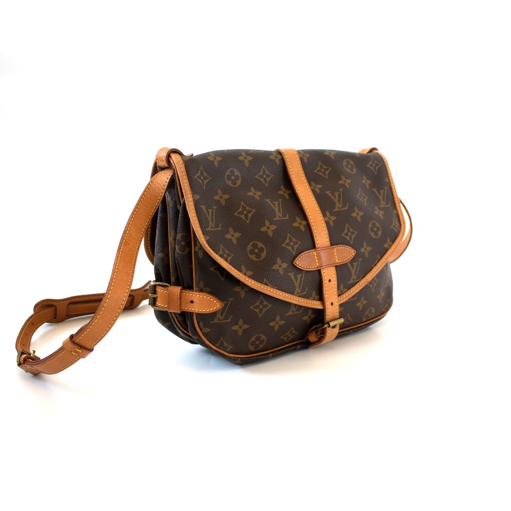 Louis Vuitton Brown Monogram Saumur 30