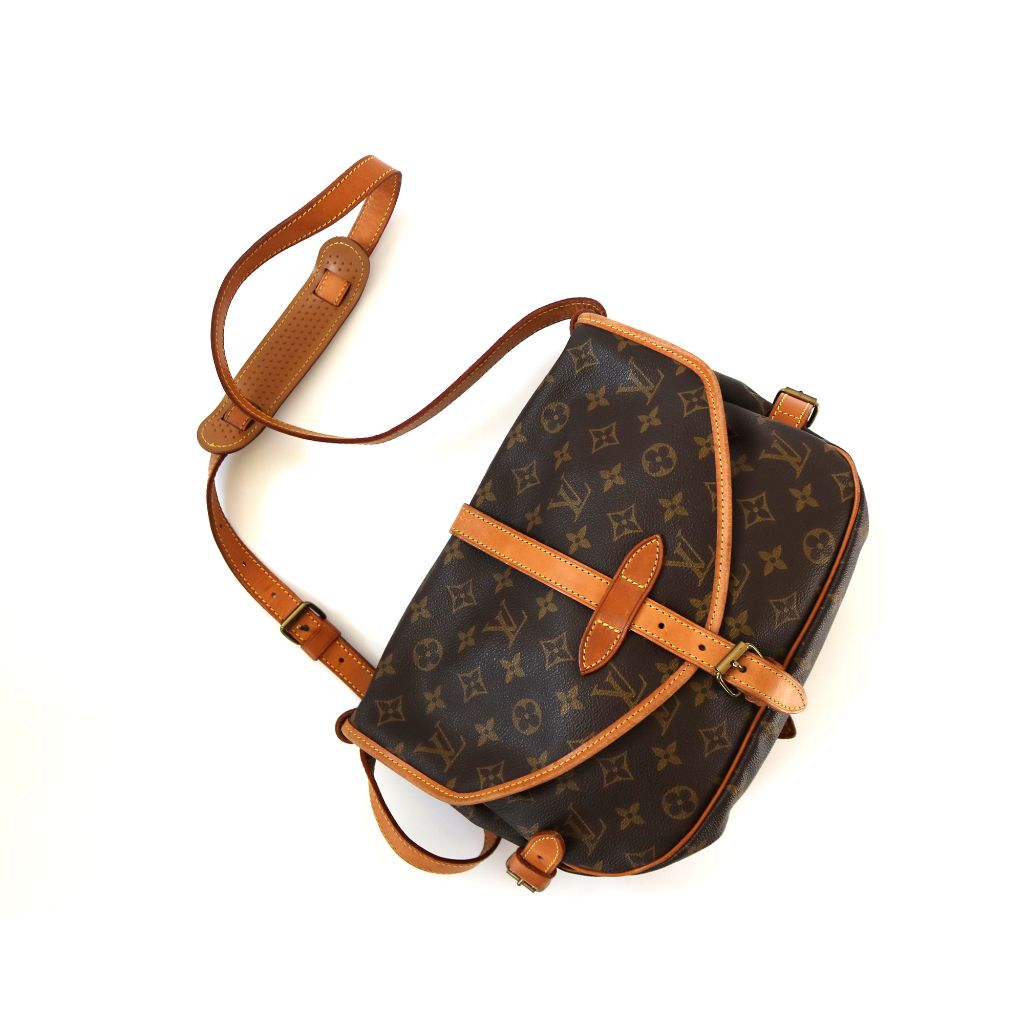 Louis Vuitton Brown Monogram Saumur 30