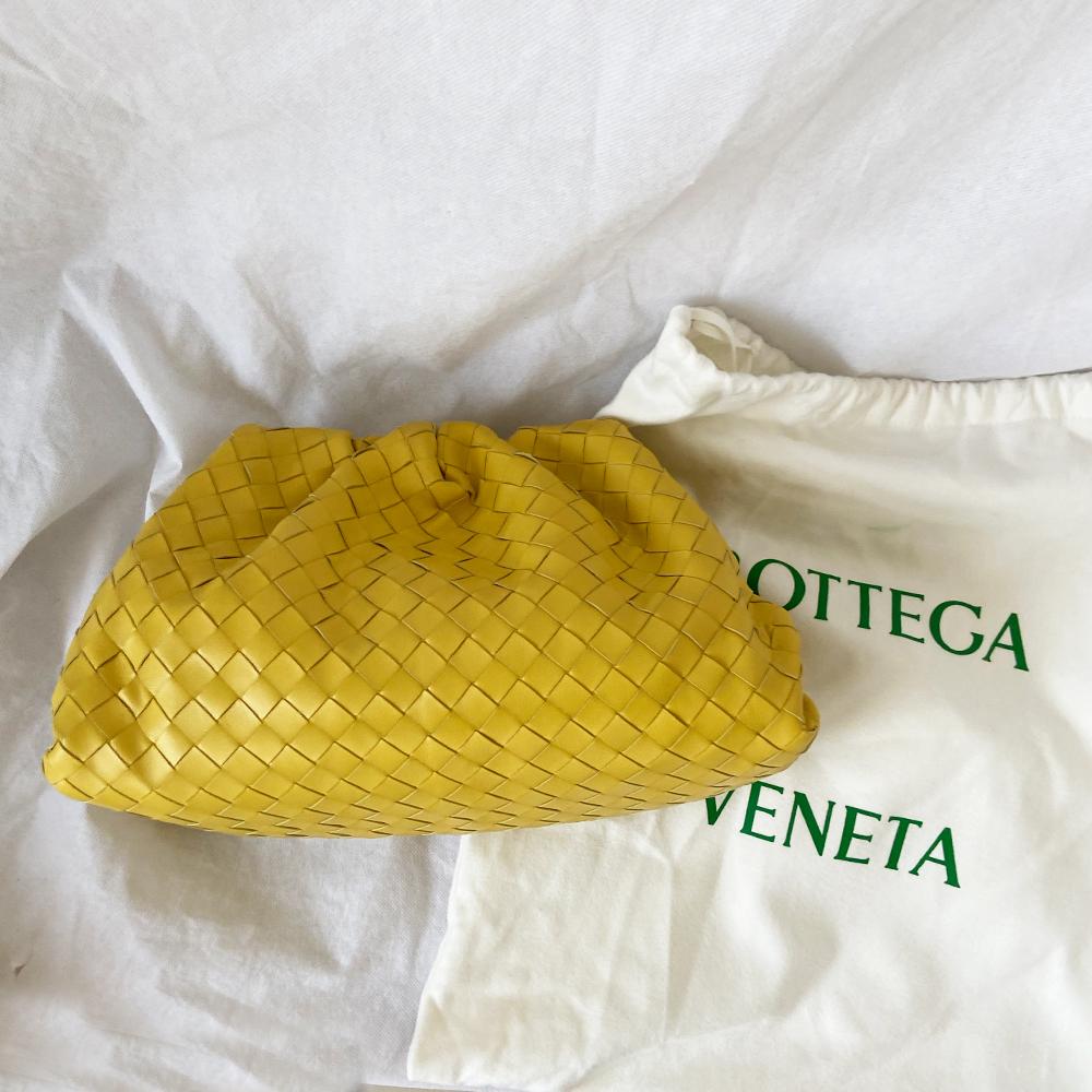 Bottega Veneta The Pouch intrecciato leather clutch bag