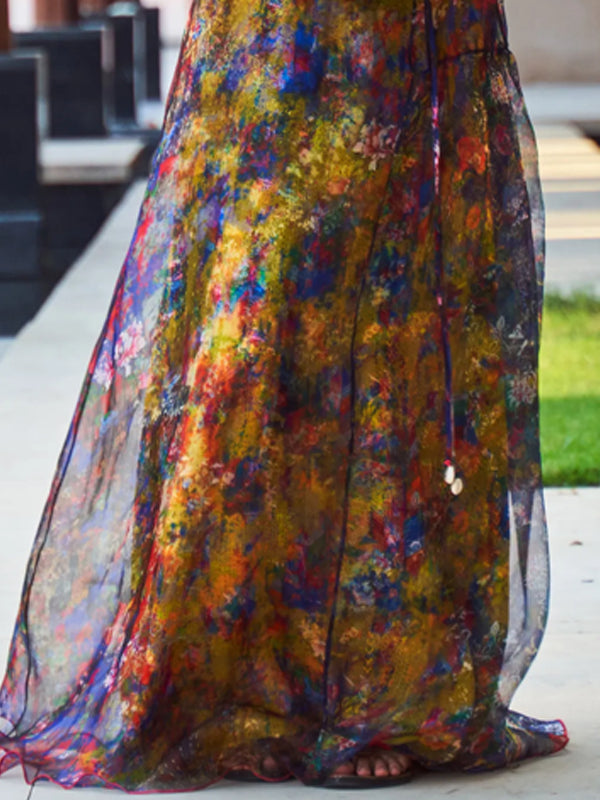 Elegant Chiffon Printed Ladies Dress