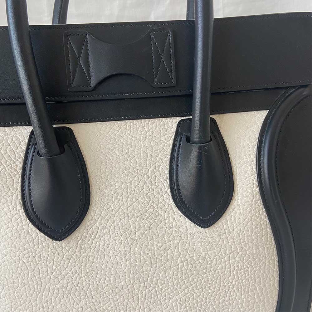 Celine Tricolor Mini Luggage Tote Bag