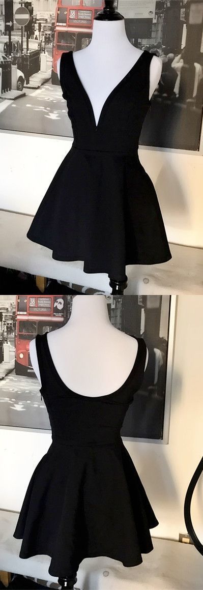 black short homecoming dresses, party dresses dancing dresses cg10082