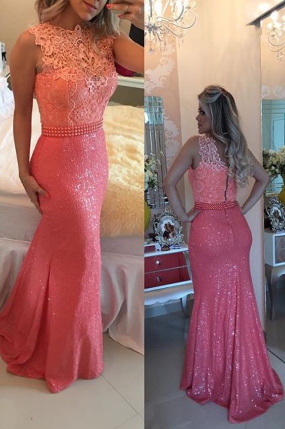 Custom Made Charming Hot Pink Prom Dress cg10112