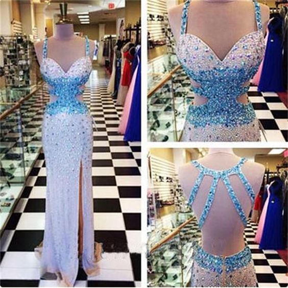 Mermaid Prom Dresses,Prom Dress,Slit Prom dress cg10338
