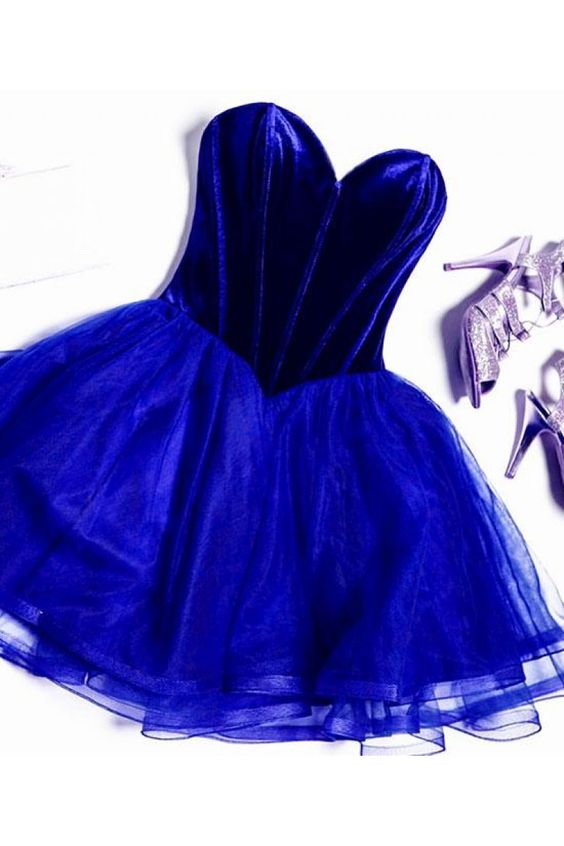 A line sweetheart neck tulle short dress, homecoming dress cg10358