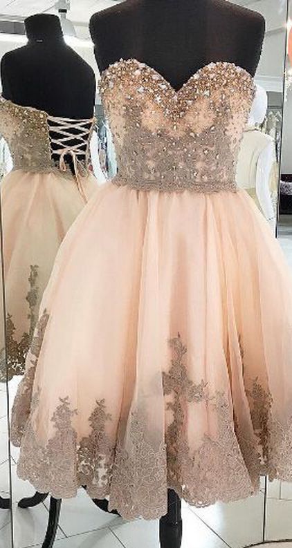 Modest Homecoming Dresses,Gorgeous Homecoming Dresses,Sweetheart Homecoming Dress cg10360
