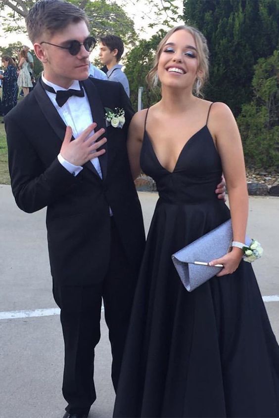 Simple Prom Dresses, Long Navy Prom Dress cg10777
