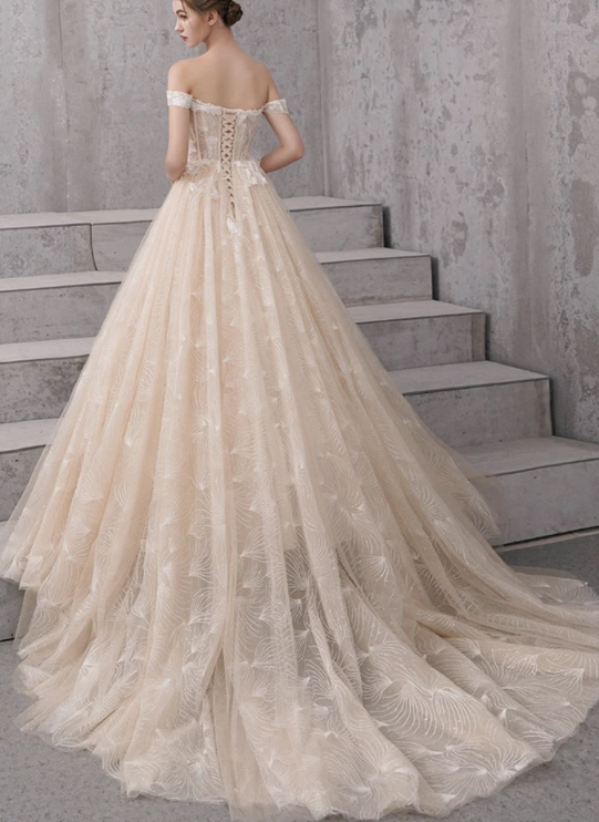High quality A-line tulle long ball gown dress prom dress evening dress cg10815