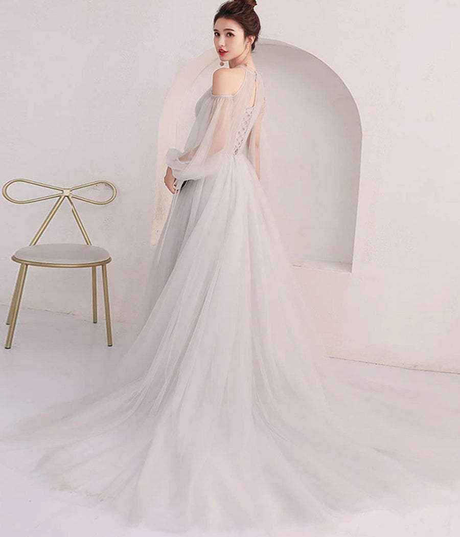 A LINE TULLE LONG BALL GOWN DRESS EVENING DRESS PROM GOWN EVENING DRESS cg10825