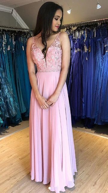 Long Prom Dresses With Applique and Beading 8th Graduation Dress cg10835