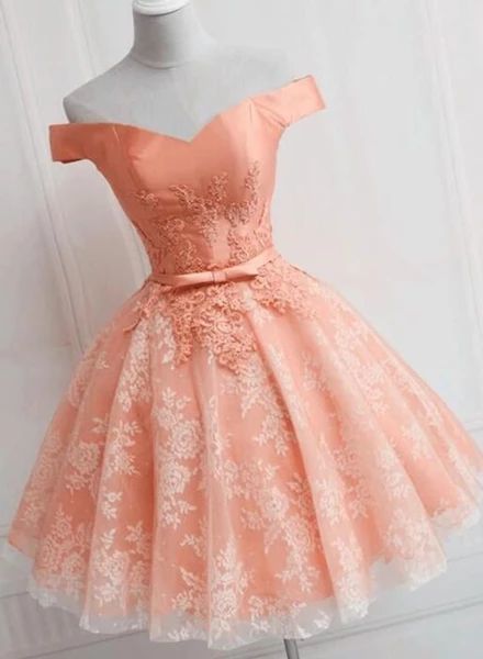 Cute Off the Shoulder Short Homecoming Dress cg10987