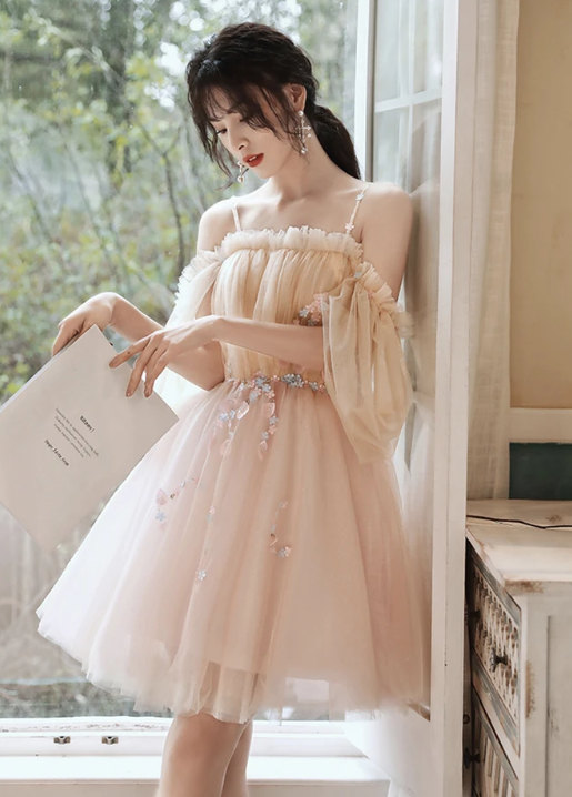 Cute tulle short dress homecoming dress cg11110