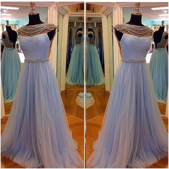 Real Made Tulle Prom Dresses,Long Prom Dresses cg11185