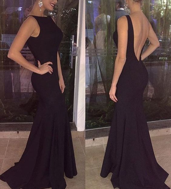 Black Elegant Evening Gowns, Charming Mermaid Formal Dress, Prom Dress cg12029