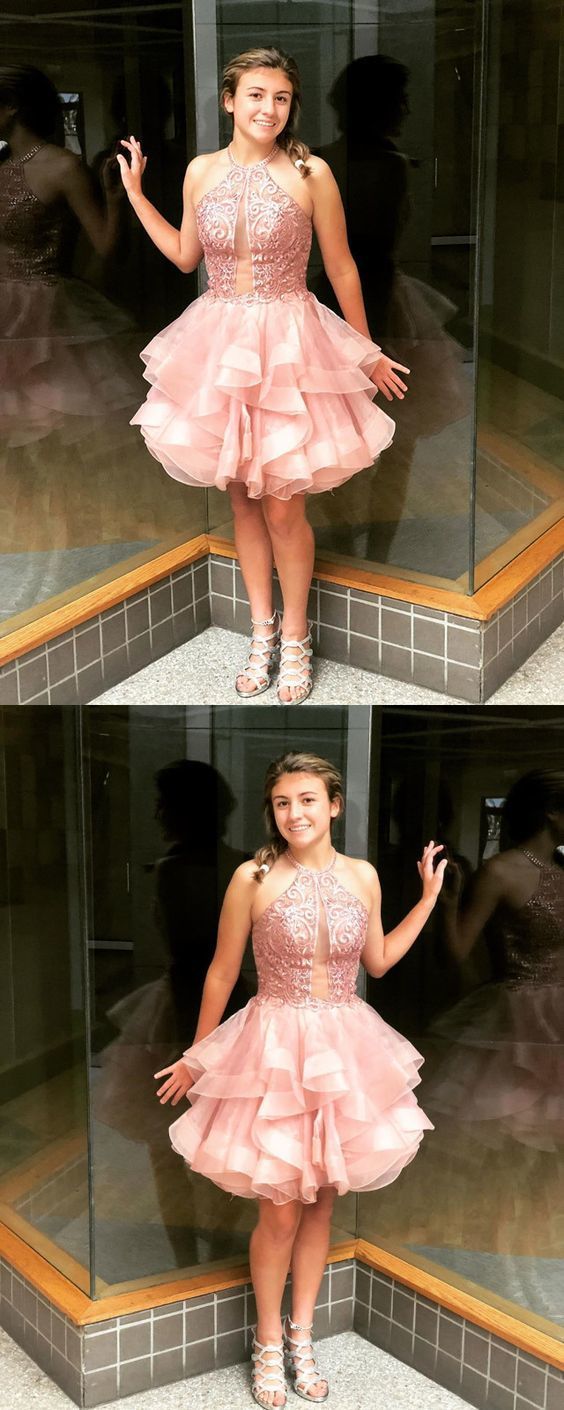 A-Line Homecoming Dress,Short Graduation Dress cg12031