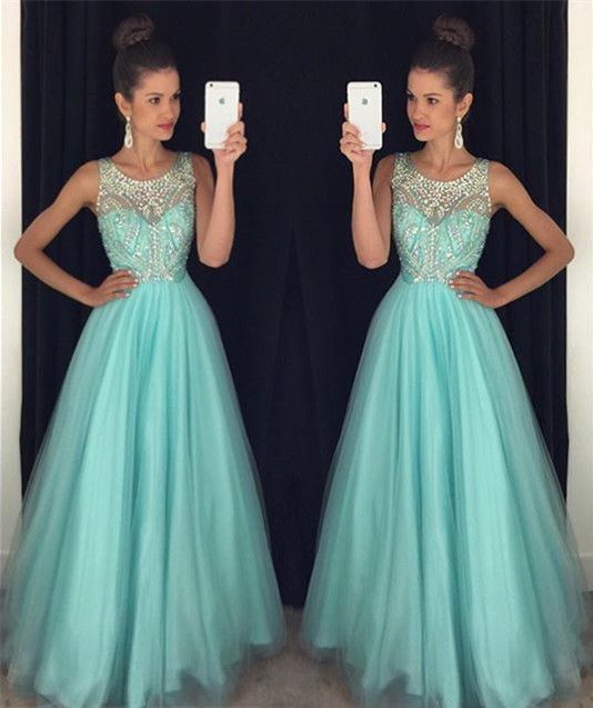 Mint Green Prom Dresses,Elegant Evening Dresses cg12144