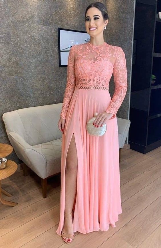 pink Prom Dress A-Line Prom Dress cg12397