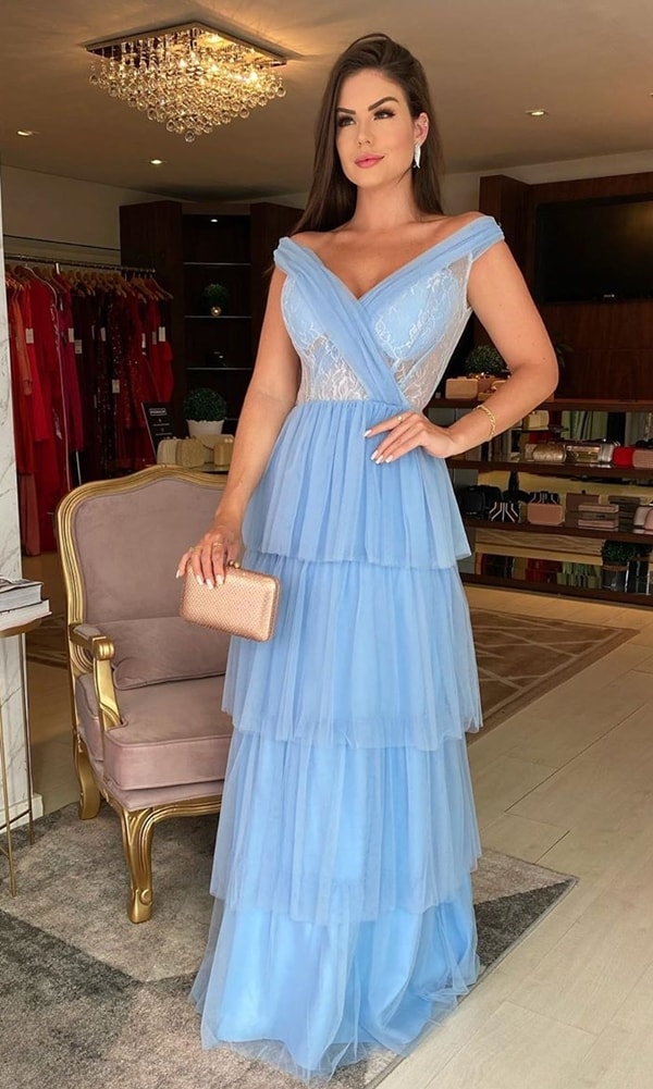 Charming V-Neck A-Line Prom Dresses,Long Prom Dresses,Cheap Prom Dresses cg12426