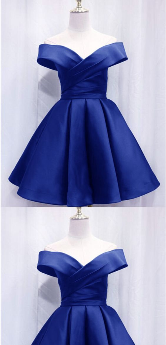 Royal Blue Short Dresses Homecoming Dress cg12431