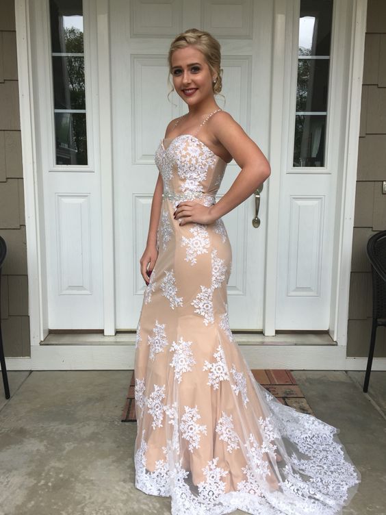 Custom Made Lace Long Prom Dress,Long Prom Dresses,Cheap Prom Dresses cg12597