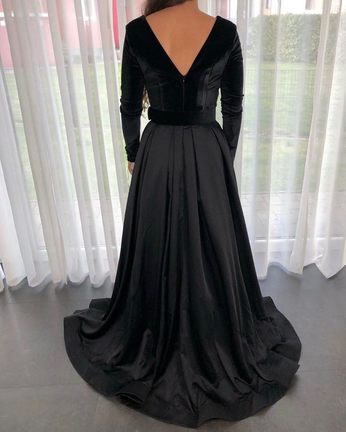 Sexy Prom Dress,V-Neck Prom Dress,Satin Prom Dress,A-Line Prom Dr,Long Prom Dress,Evening Dress cg12740
