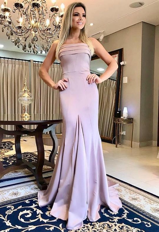 Sexy Mermaid Prom Dress, Strapless Prom Dress cg12815