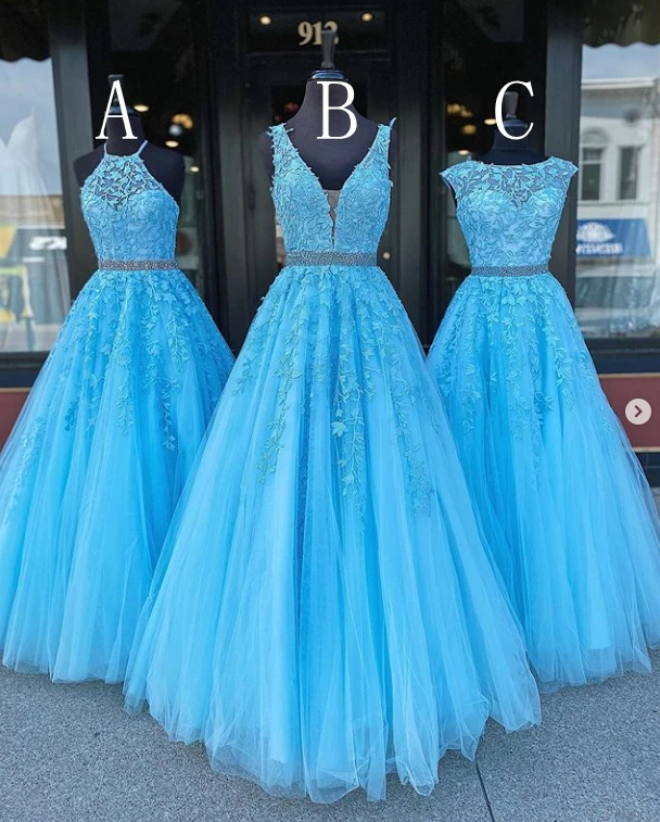 Long Prom Dresses with Appliques and Beading, Grad Dresses Long, 8th Graduation Dress ,School Dance Dress cg12830