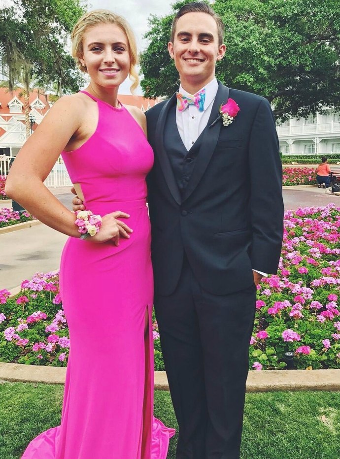 Fuchsia Spandex Mermaid Evening prom Dress with Slit cg13096