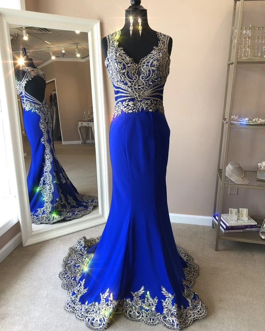 ROYAL BLUE PROM DRESSES, LONG PROM DRESS, PROM DRESS cg13100