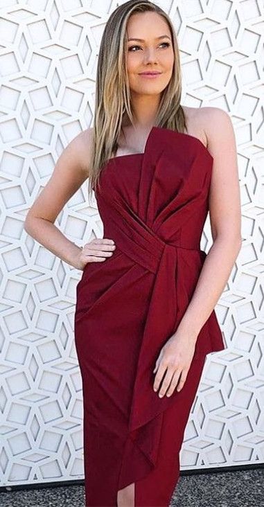 Strapless Black Bodycon Short Bridesmaid Dresses Homecoming Dresses cg13154