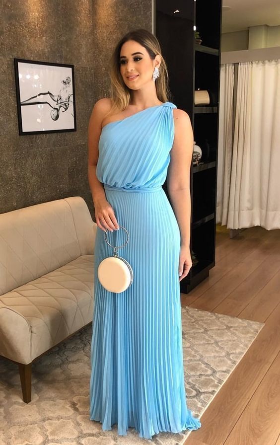 Pleats long prom dress, evening dress cg13311