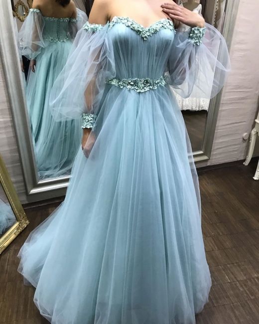 Sweetheart tulle prom dress, chic prom dress cg13582