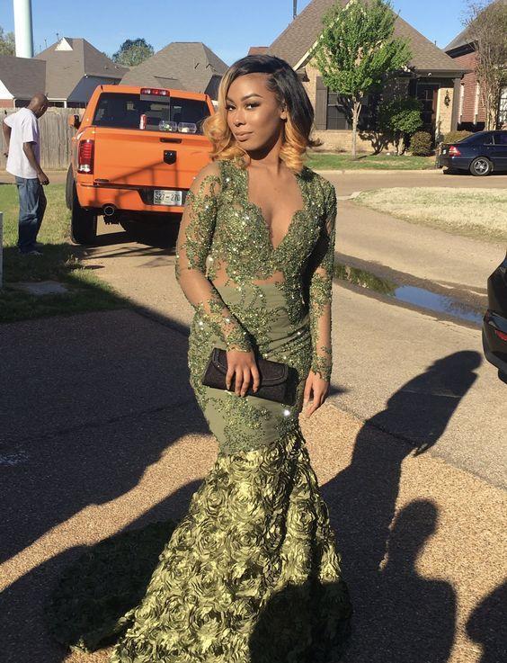 lace prom dresses 2020 long sleeve lace appliques beading sweetheart sheer long sleeve evening dress arabic flowers party dresses cg13647