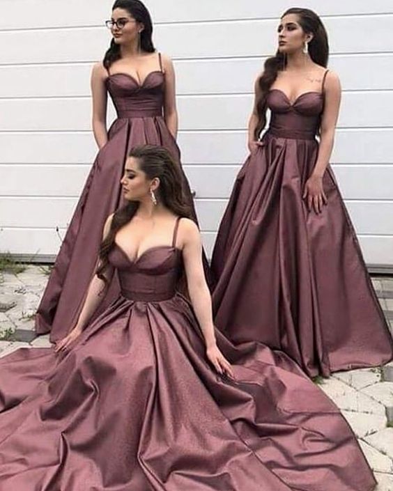 Spaghetti Straps Long Prom Dress cg13822