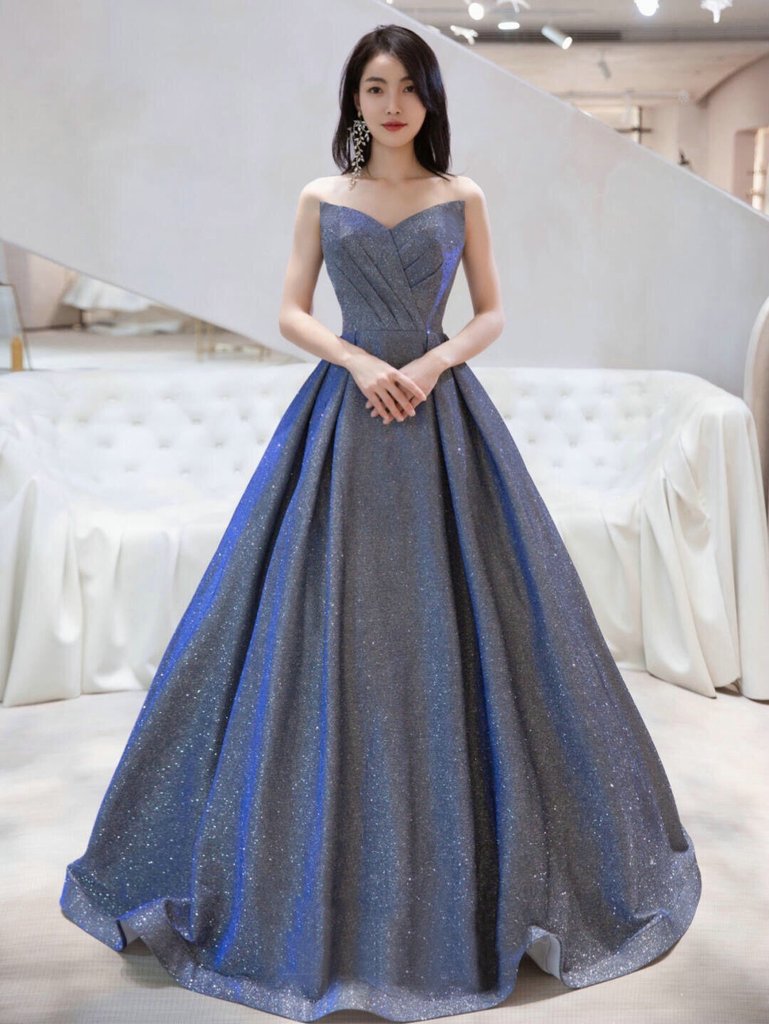 Charming V-Neckline Sequins Long Simple Party Dresss, New Shiny Prom Dress Formal Dress cg13962