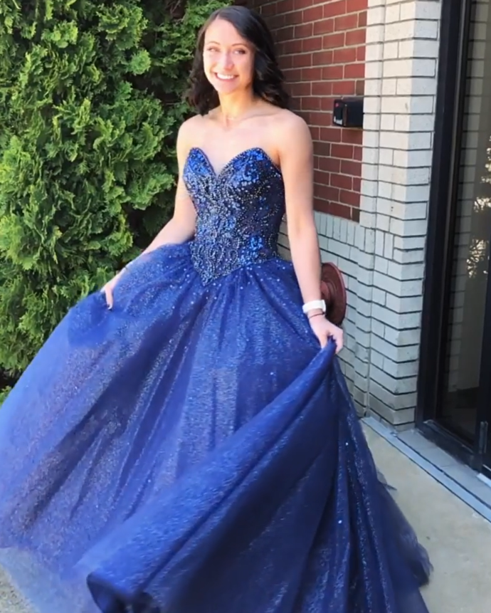 Charming Prom Dress,A-Line Prom Gown,Sweetheart Evening Dress,Tulle Prom Gown cg13964