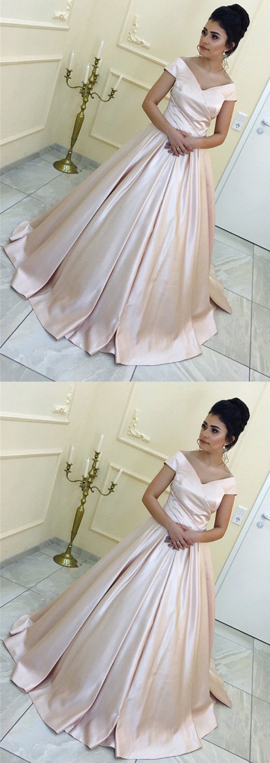 Off the shoulder long prom dress cg14381